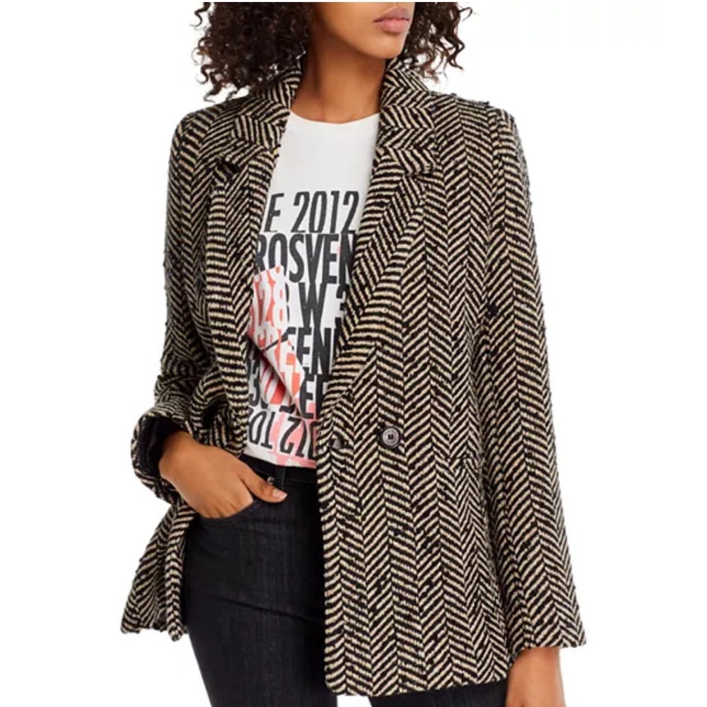 Anine Bing Diana Fishbone Blazer SZ Small